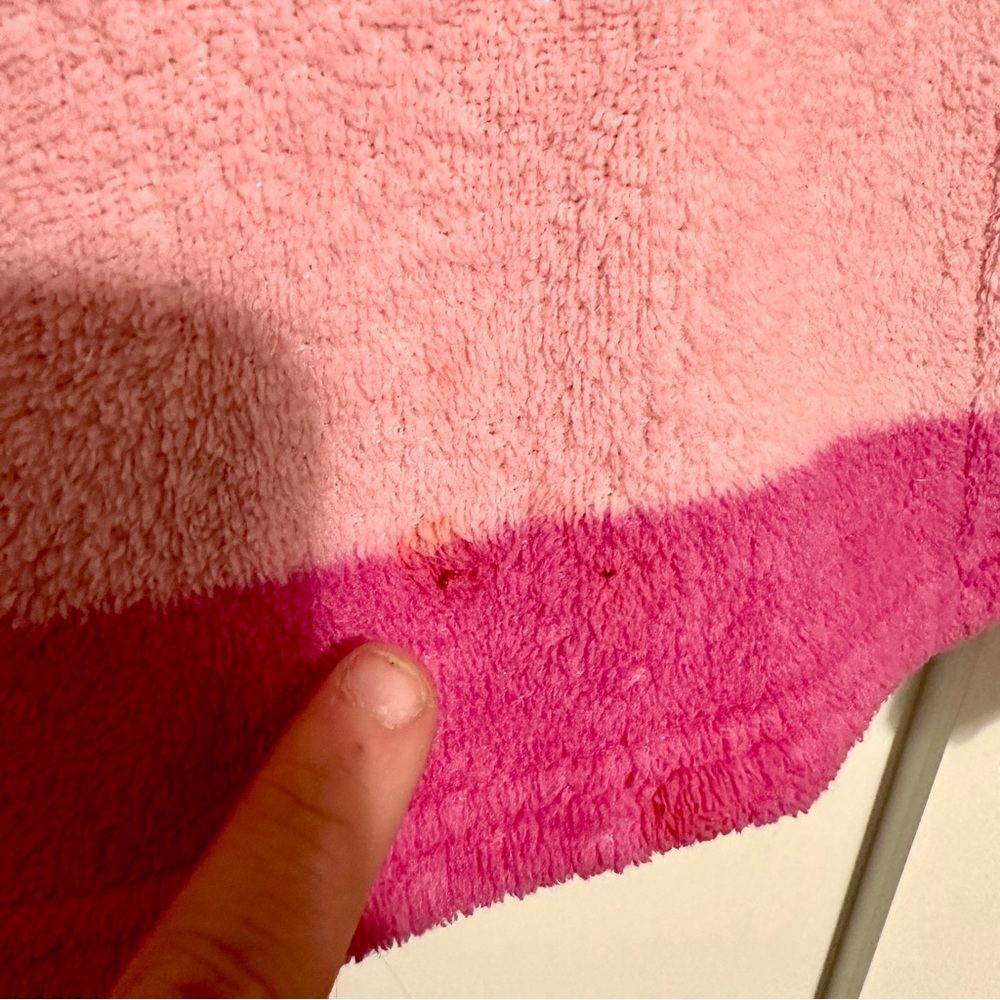 Ulta Beauty Pink and Red Striped Bath Robe • S/M - Picture 2 of 5